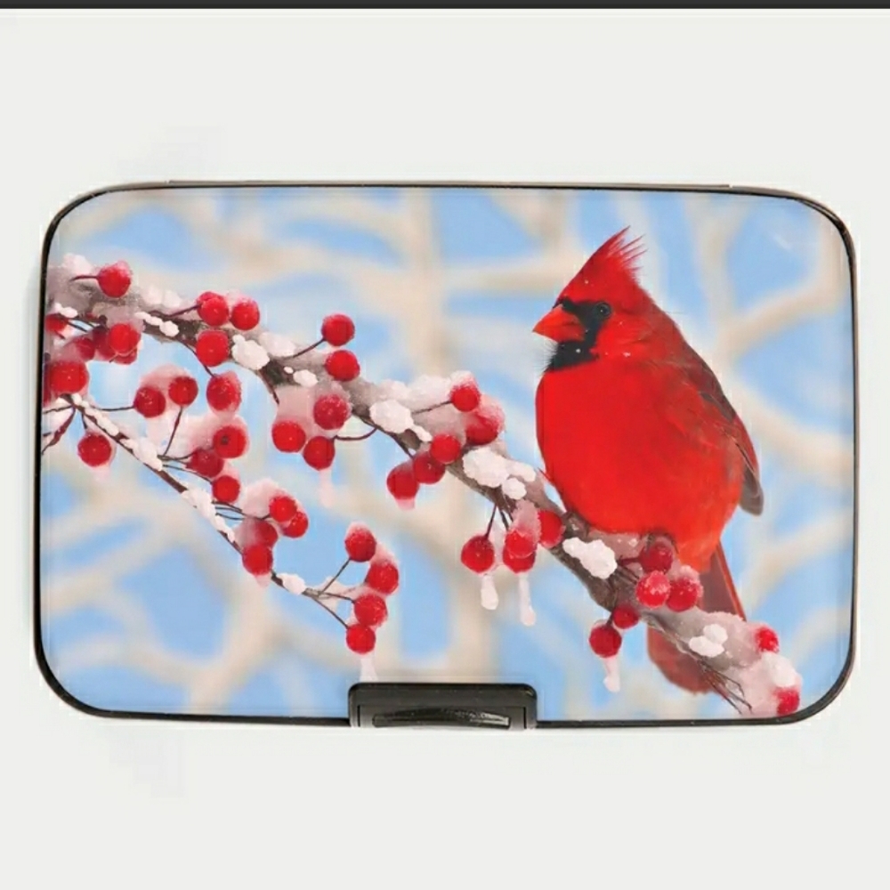 *NEW* Cardinal In Snow Armored Wallet
